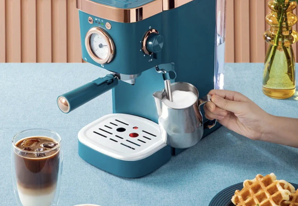 coffee machine with grinder and espresso